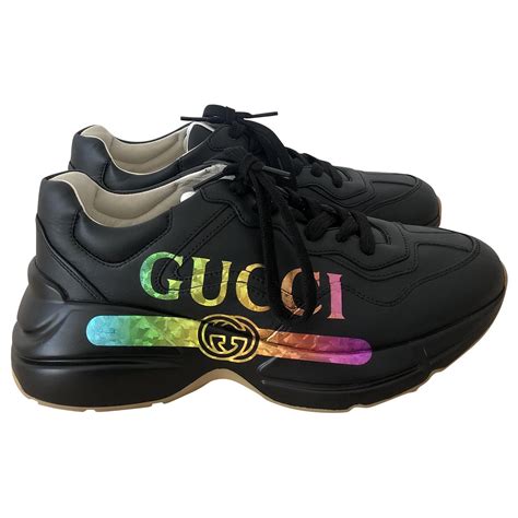 gucci sneakers rhyton sale|rhyton gucci black snakeskin.